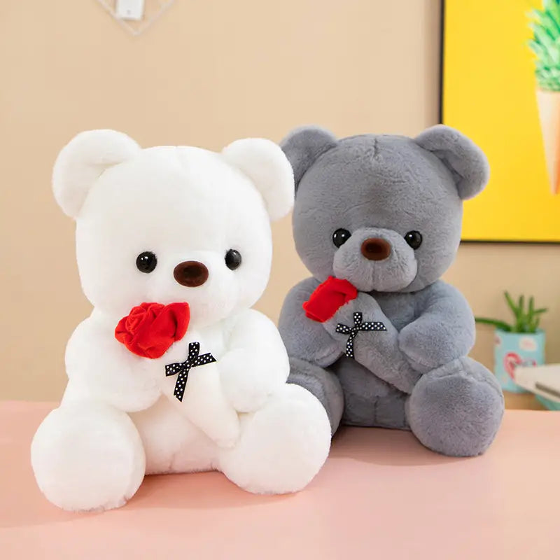 Bear Plushy With a Rose